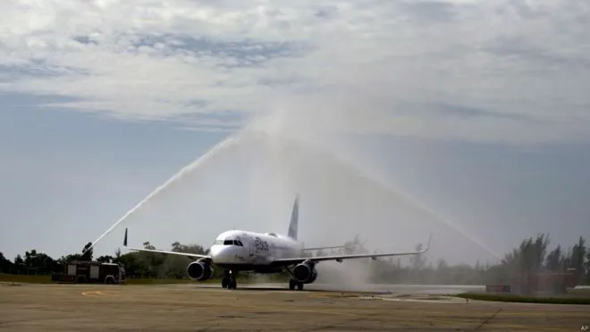 Chuyến bay thương mại đầu tiên từ Mỹ đã tới Cuba sau hơn 50 năm