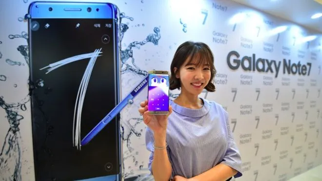 Samsung triệu hồi điện thoại Galaxy Note 7 do pin nổ