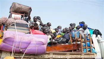 Hơn 1 triệu người Nam Sudan đi lánh nạn để tránh xung đột