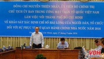 Sự hài lòng của người dân là đánh giá quan trọng