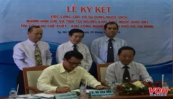 Cam kết sử dụng nước sạch tại các KXC-KCN TP