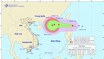 Bão Aere tiến vào biển Đông