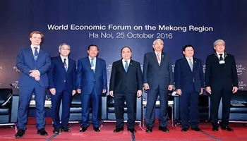 Thủ tướng Nguyễn Xuân Phúc phát biểu khai mạc Diễn đàn Kinh tế thế giới (WEF) về khu vực Mekong 
