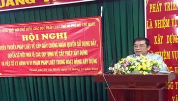 TPHCM tuyên truyền pháp luật về quản lý đất đai và xây dựng