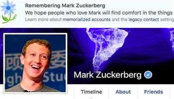 Trục trặc kĩ thuật: Facebook công bố Mark Zuckerberg qua đời