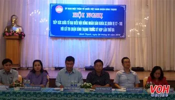 Tổ đại biểu HĐND TP tiếp xúc cử tri quận Bình Thạnh 