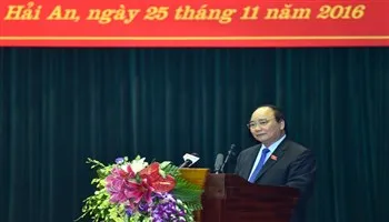 Thủ tướng Nguyễn Xuân Phúc giải đáp nhiều vấn đề của cử tri Hải Phòng