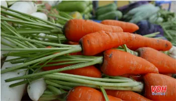 Giá cả thị trường 11/12: cà rốt 25 ngàn đồng/kg