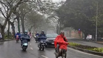 Gió mùa Đông Bắc về gây rét ở miền Bắc, mưa nhiều ở miền Trung