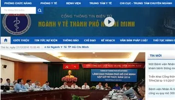Triển khai cổng thông tin điện tử của ngành y tế TPHCM từ 1/1/2017