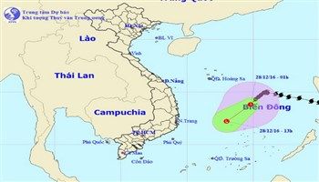 Bão số 10 suy yếu thành áp thấp nhiệt đới
