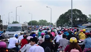 Từ 13/2: cấm xe tải lưu thông theo giờ qua cầu Nhị Thiên Đường 2