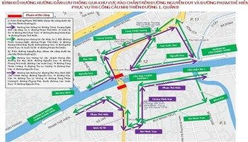 Ngày mai (26/2), điều chỉnh giao thông đường Nguyễn Duy và Phạm Thế Hiển quận 8
