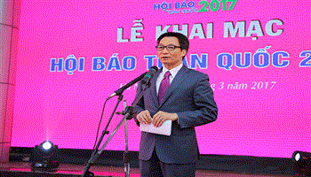 Phó Thủ tướng Vũ Đức Đam dự khai mạc Hội Báo toàn quốc năm 2017