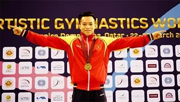 Thể dục dụng cụ Việt Nam xuất sắc đạt huy chương vàng thế giới