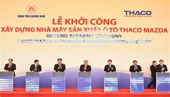 Thủ tướng ấn nút khởi công nhà máy ô tô tại Quảng Nam