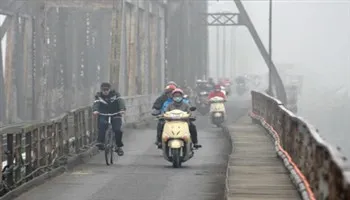 Gió mùa Đông Bắc gây mưa nhiều nơi
