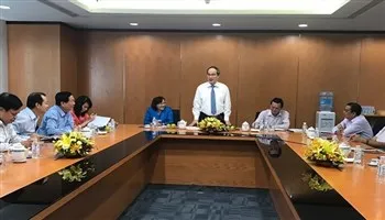 Bí thư thành ủy Nguyễn Thiện Nhân làm việc với Báo Sài Gòn Giải Phóng và Đài truyền hình TPHCM