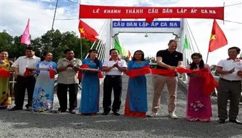 Khánh thành cầu Dân Lập - ấp Cà Na ở Tri Tôn, An Giang