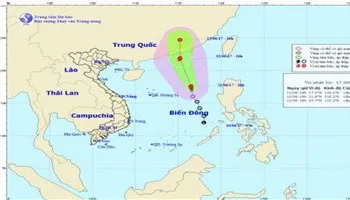 Áp thấp nhiệt đới mạnh lên thành bão số 1