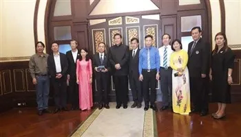 Đoàn Hội Nhà báo Việt Nam tiếp kiến Phó Thủ tướng Thái Lan Tanasak Patimapragorn