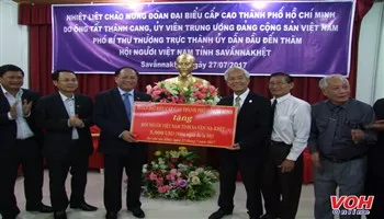 Đoàn đại biểu TPHCM chào xã giao Bí thư tỉnh ủy Savannakhet