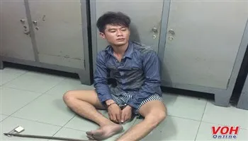 Cảnh sát 113 bắt nam thanh niên đột nhập trộm cắp