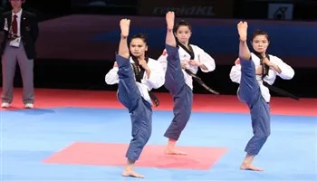 Đội quyền biểu diễn nữ taekwondo đoạt HCV thứ 46