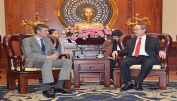 Bí thư Thành ủy Nguyễn Thiện Nhân tiếp Đại sứ Anh tại Việt Nam