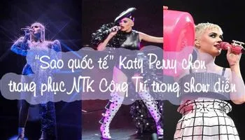 Fan Việt thích thú khi Katy Perry diện thiết kế của Công Trí trong tour diễn