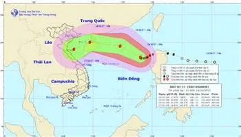 Bão số 11 có thể gây ảnh hưởng rất rộng