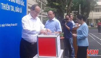 TPHCM quyên góp ủng hộ đồng bào các tỉnh miền Bắc bị thiên tai