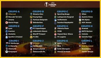 BXH sau lượt trận thứ ba vòng bảng Europa League 2017-2018