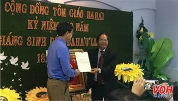 Phó Thủ tướng Trương Hòa Bình gởi thư chúc mừng Cộng đồng tôn giáo Baha’i Việt Nam