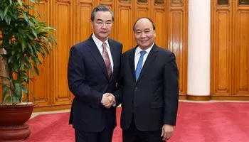 Thủ tướng tiếp Bộ trưởng Ngoại giao Trung Quốc Vương Nghị