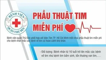 Phẫu thuật tim miễn phí cho bệnh nhân có hoàn cảnh khó khăn