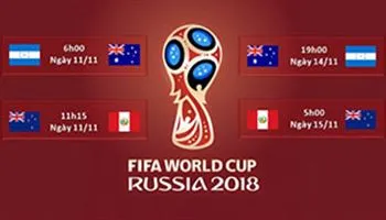 Lịch thi đấu vòng play-off World Cup 2018