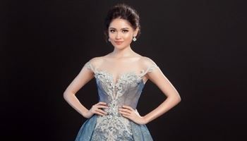 Thuỳ Dung lộng lẫy trong trang phục dạ hội tại Hoa hậu Quốc tế 2017
