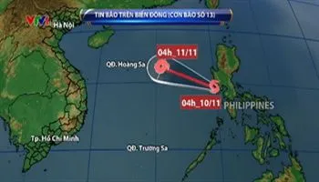 Bão số 13 (Haikui) hướng vào miền Trung