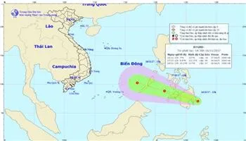 Xuất hiện vùng áp thấp khu vực phía Đông miền Nam Philippines