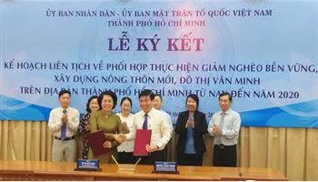 TPHCM ký kết phối hợp thực hiện giảm nghèo bền vững, xây dựng nông thôn mới