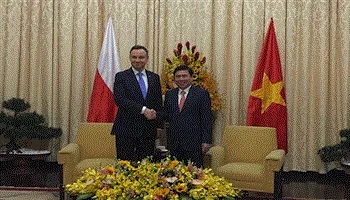 Chủ tịch UBND TPHCM Nguyễn Thành Phong tiếp Tổng thống Ba Lan Andrzej Duda