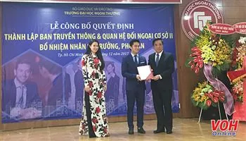 Thành lập Ban Truyền Thông và Quan hệ Đối ngoại Trường Đại học Ngoại Thương cơ sở 2