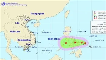Bão Kai-tak di chuyển chậm theo hướng Tây Tây Bắc
