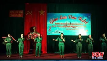 Giao lưu văn nghệ “Khúc quân hành của người giữ biển”