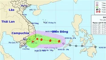 Bão Bolaven - cơn bão số 01 đi về hướng Phú Yên-Bà Rịa Vũng Tàu