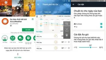 5 ứng dụng thời tiết chuẩn nhất cho điện thoại iOS và Android