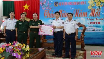 Bộ Tổng Tham mưu kiểm tra công tác sẵn sàng chiến dấu và chúc Tết BTL Vùng Cảnh sát biển 3