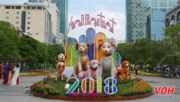 Đường Hoa Nguyễn Huệ 2018 sẵn sàng đón khách tham quan