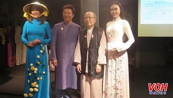 Giới thiệu, triển lãm “Áo dài Việt Nam và hoa vải Tsumami “